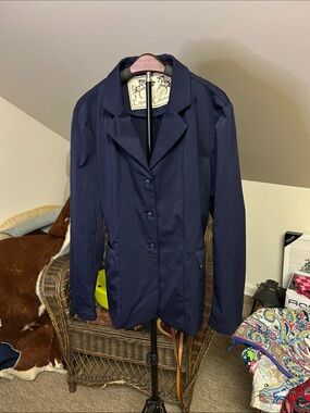 Equine Couture Washable English Show Jacket - Navy Blue, Women's Size 16